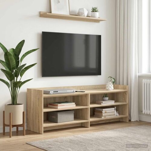 TV ormar 135 x 33 x 47 cm Hrast sonoma Konstruirano drvo - Hrast sonoma 130 cm Cijena