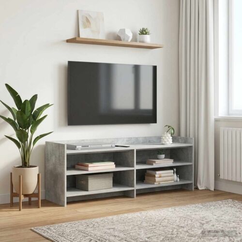 TV ormar 135 x 33 x 47 cm Betonska siva Konstruirano drvo - Betonska siva 130 cm Cijena