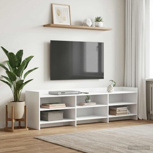 TV ormar 168 x 33 x 47 cm Bijela Konstruirano drvo - Bijela 168 cm Cijena