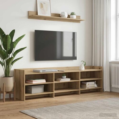 TV ormar 168 x 33 x 47 cm Hrast artisan Konstruirano drvo - Hrast artisan 168 cm Cijena