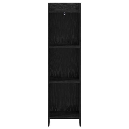 Police za knjige Crni hrast 30 x 30 x 111 cm Konstruirano drvo - Crni hrast 30 cm Cijena