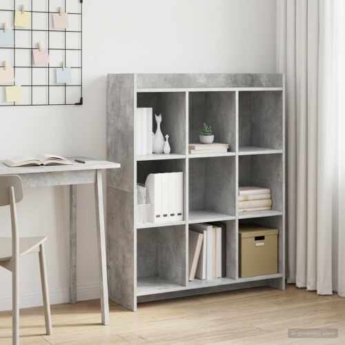 Police za knjige Betonska siva 87,5 x 30 x 111 cm - Betonska siva 87,5 cm Cijena