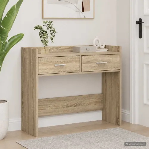 Konzolna stolica Hrast sonoma 90 x 35 x 80 cm Konstruirano drvo - Hrast sonoma Cijena