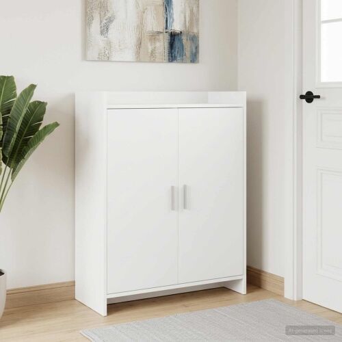 Ormar za cipele Bijela 73,5 x 36 x 92 cm Konstruirano drvo - Bijela Cijena