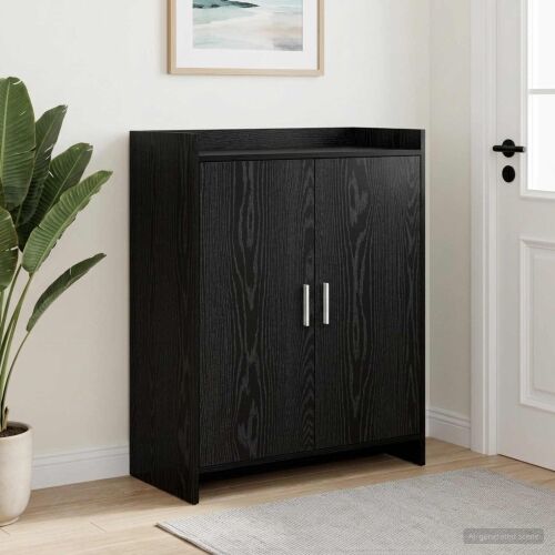 Ormar za cipele Crni hrast 73,5 x 36 x 92 cm Konstruirano drvo - Crni hrast Cijena