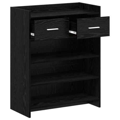 Ormar za cipele 73,5 x 36 x 92 cm Konstruirano drvo Crni hrast - Crni hrast Cijena