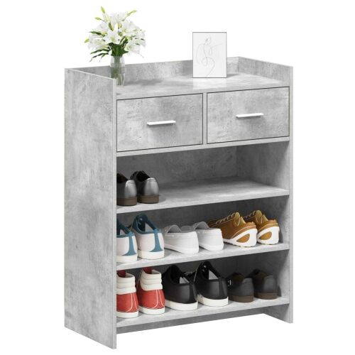 Ormar za cipele 73,5 x 36 x 92 cm Konstruirano drvo - Betonska siva Cijena