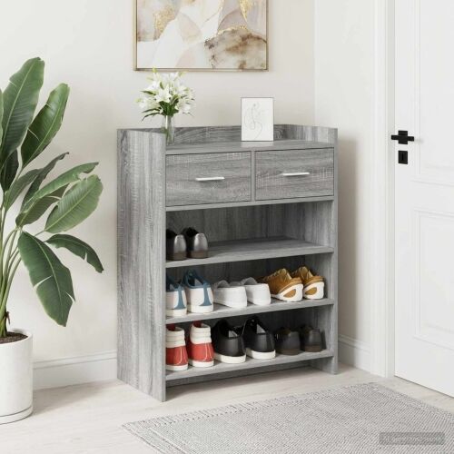 Ormar za cipele 73,5 x 36 x 92 cm Konstruirano drvo Siva Sonoma - Siva Sonoma Cijena