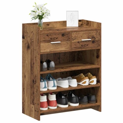 Ormar za cipele 73,5 x 36 x 92 cm Konstruirano drvo Staro drvo - Staro drvo Cijena