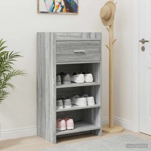 Ormar za cipele Siva Sonoma 48 x 36 x 92 cm Konstruirano drvo - Siva Sonoma Cijena