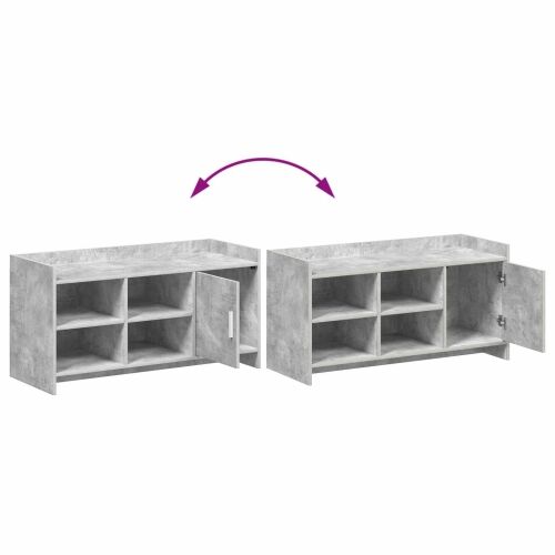 Ormar za cipele s pohranom Betonska siva 100 x 39,5 x 51 cm - Betonska siva Cijena