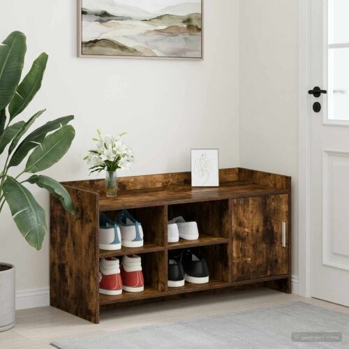 Ormar za cipele s pohranom Dimljeni hrast 100 x 39,5 x 51 cm - Dimljeni hrast Cijena