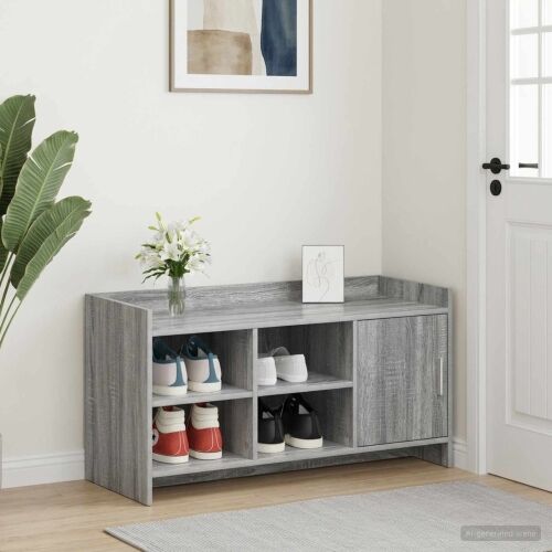 Ormar za cipele s pohranom Siva Sonoma 100 x 39,5 x 51 cm - Siva Sonoma Cijena