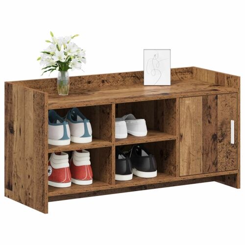 Ormar za cipele Staro drvo 100 x 39,5 x 51 cm Konstruirano drvo - Staro drvo Cijena