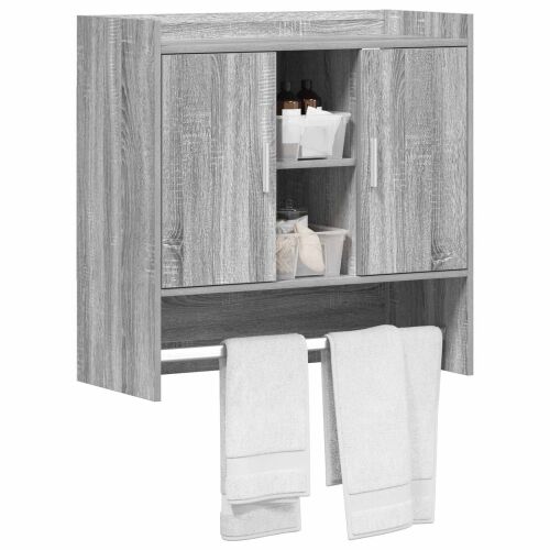 Zidna polica Zidna montaža Siva Sonoma 80 x 36 x 80 cm - Siva Sonoma Cijena