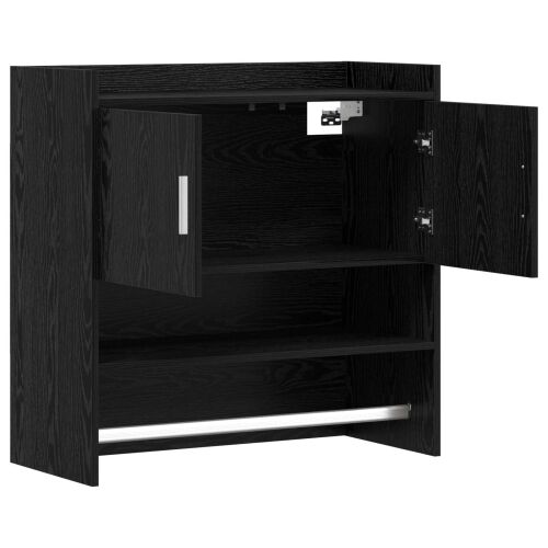 Zidna polica Zidna montaža Crni hrast 80 x 36 x 80 cm - Crni hrast Cijena
