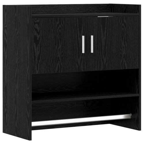 Zidna polica Zidna montaža Crni hrast 80 x 36 x 80 cm - Crni hrast Cijena