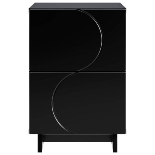 Noćni ormar Crna 33,5 x 34,5 x 50 cm Konstruirano drvo - Crna 1 Cijena