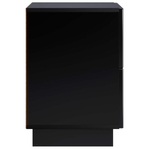 Noćni ormar 2 kom. Crna 33,5 x 34,5 x 50 cm Konstruirano drvo - Crna 2 Cijena