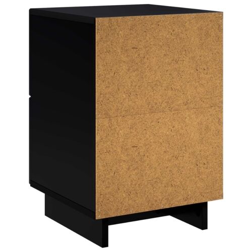 Noćni ormar 2 kom. Crna 33,5 x 34,5 x 50 cm Konstruirano drvo - Crna 2 Cijena