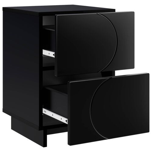 Noćni ormar 2 kom. Crna 33,5 x 34,5 x 50 cm Konstruirano drvo - Crna 2 Cijena