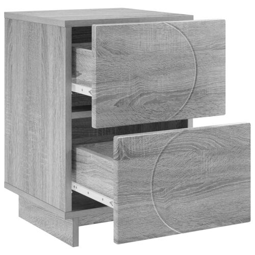 Noćni ormar Siva Sonoma 33,5 x 34,5 x 50 cm Konstruirano drvo - Siva Sonoma 1 Cijena