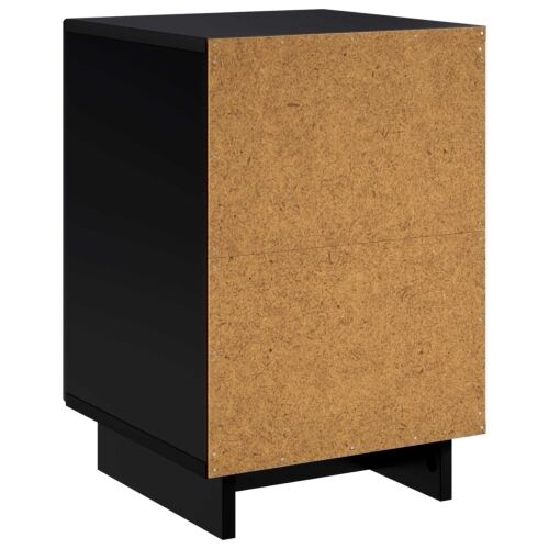 Noćni ormar 2 kom. Crna 33,5 x 34,5 x 50 cm Konstruirano drvo - Crna 2 Cijena