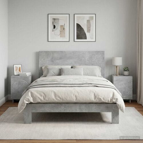 Noćni ormar 2 kom. Betonska siva 33,5 x 34,5 x 50 cm - Betonska siva 2 Cijena