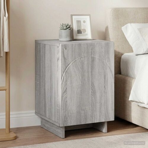 Noćni ormar Siva Sonoma 33,5 x 34,5 x 50 cm Konstruirano drvo - Siva Sonoma 1 Cijena