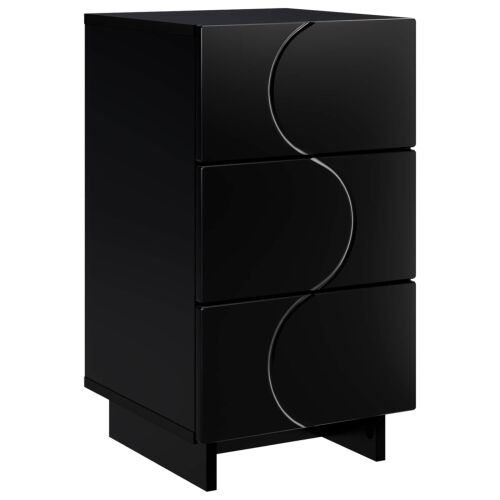 Noćni ormar Crna 33,5 x 34,5 x 60 cm Konstruirano drvo - Crna 1 Cijena
