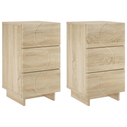 Noćni ormar 2 kom. Hrast sonoma 33,5 x 34,5 x 60 cm - Hrast sonoma 2 Cijena