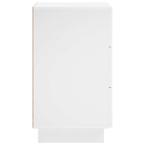 Noćni ormar 2 kom. Bijela visokog sjaja 33,5 x 34,5 x 60 cm - Bijela visokog sjaja 2 Cijena