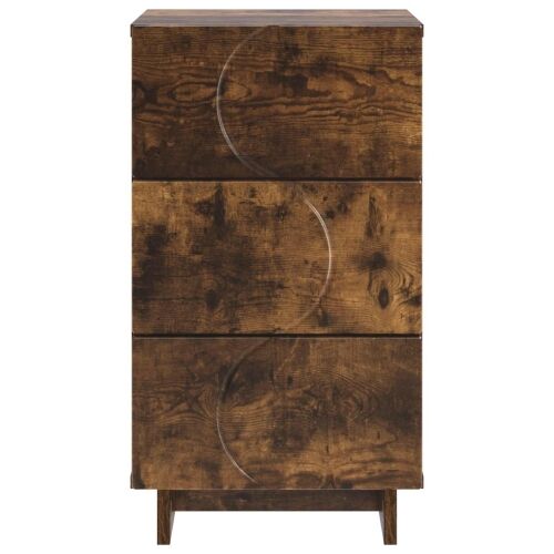 Noćni ormar 2 kom. Dimljeni hrast 33,5 x 34,5 x 60 cm - Dimljeni hrast 2 Cijena