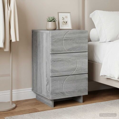 Noćni ormar Siva Sonoma 33,5 x 34,5 x 60 cm Konstruirano drvo - Siva Sonoma 1 Cijena