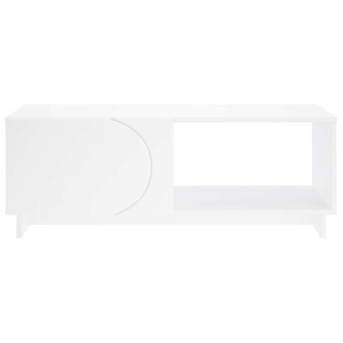 Stolić za kavu Bijela 95 x 50,5 x 35 cm Konstruirano drvo - Bijela Cijena