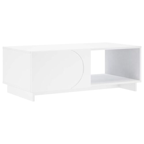 Stolić za kavu Bijela 95 x 50,5 x 35 cm Konstruirano drvo - Bijela Cijena