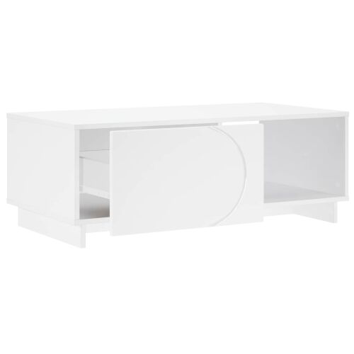 Stolić za kavu Bijela 95 x 50,5 x 35 cm Konstruirano drvo - Bijela Cijena
