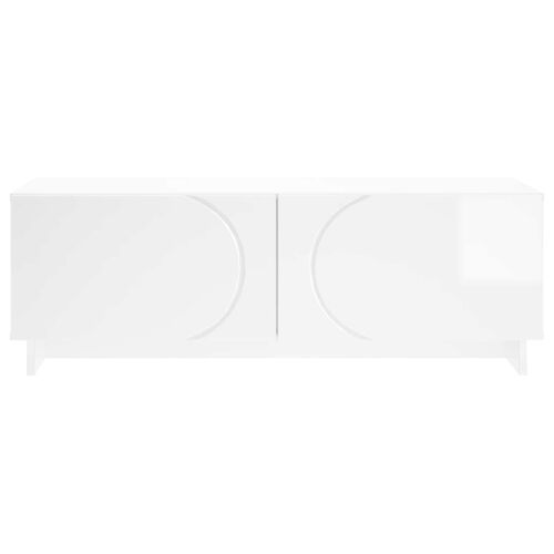 klub stolić Bijela visokog sjaja 102 x 50,5 x 35 cm - Bijela visokog sjaja Cijena