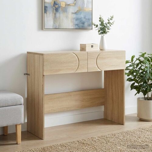 Konzolni stol Hrast sonoma 96,5 x 38 x 75 cm Konstruirano drvo - Hrast sonoma Cijena