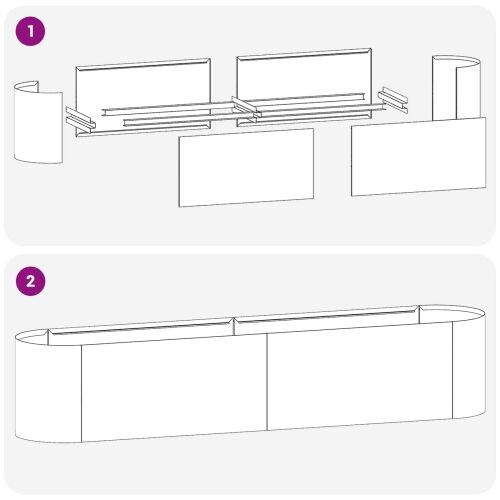 Povišeni vrtni krevet Crna 200 x 40 x 40 cm - Crna 200 cm Cijena