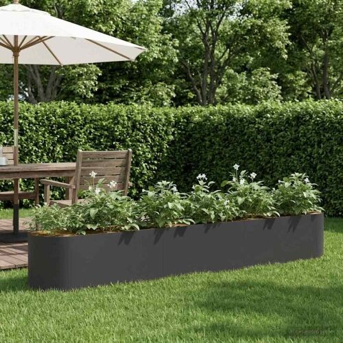 Povišeni vrtni krevet Crna 280 x 40 x 40 cm - Crna 280 cm Cijena