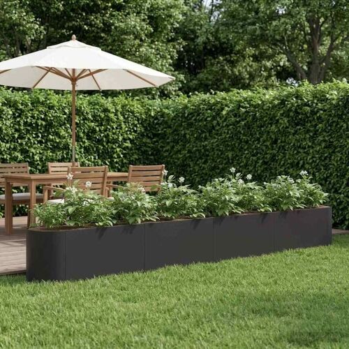 Povišeni vrtni krevet Crna 360 x 40 x 40 cm - Crna 360 cm Cijena