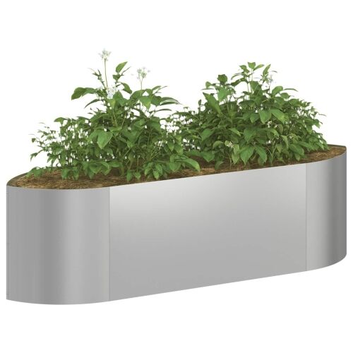 Povišeni vrtni krevet Pocinčani čelik 140 x 40 x 40 cm Čelik - Pocinčani čelik 140 cm Cijena