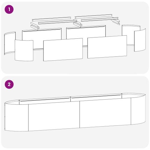 Povišeni vrtni krevet Crna 220 x 40 x 40 cm Čelik - Crna 220 cm Cijena