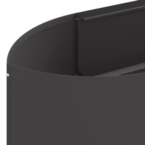 Povišeni vrtni krevet Crna 220 x 40 x 40 cm Čelik - Crna 220 cm Cijena