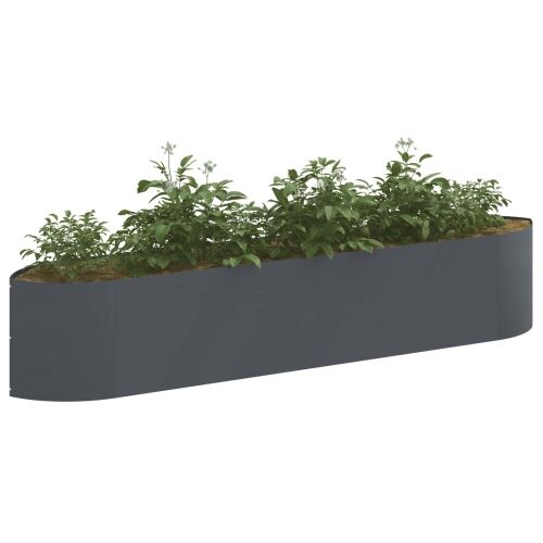Povišeni vrtni krevet Antracit 220 x 40 x 40 cm Čelik - Antracit 220 cm Cijena