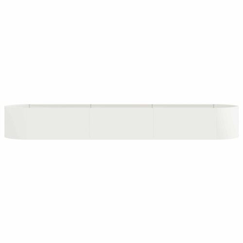Povišeni vrtni krevet Bijela 300 x 40 x 40 cm Čelik - Bijela 300 cm Cijena