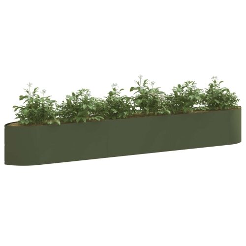 Povišeni vrtni krevet Maslinastozelena 300 x 40 x 40 cm Čelik - Maslinastozelena 300 cm Cijena