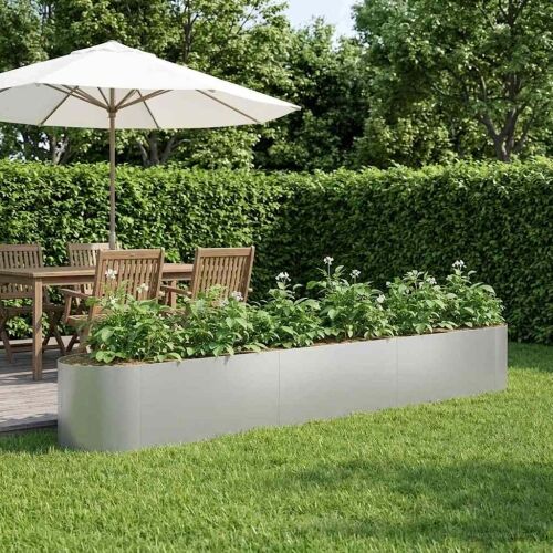 Povišeni vrtni krevet Pocinčani čelik 300 x 40 x 40 cm Čelik - Pocinčani čelik 300 cm Cijena