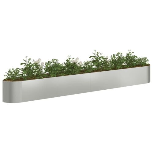 Povišeni vrtni krevet Pocinčani čelik 380 x 40 x 40 cm Čelik - Pocinčani čelik 380 cm Cijena